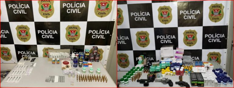 Polícia Civil de Campinas apreende anabolizantes e armas