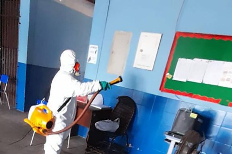 Seduc realiza desinfecção e sanitização das escolas estaduais para as eleições 2020