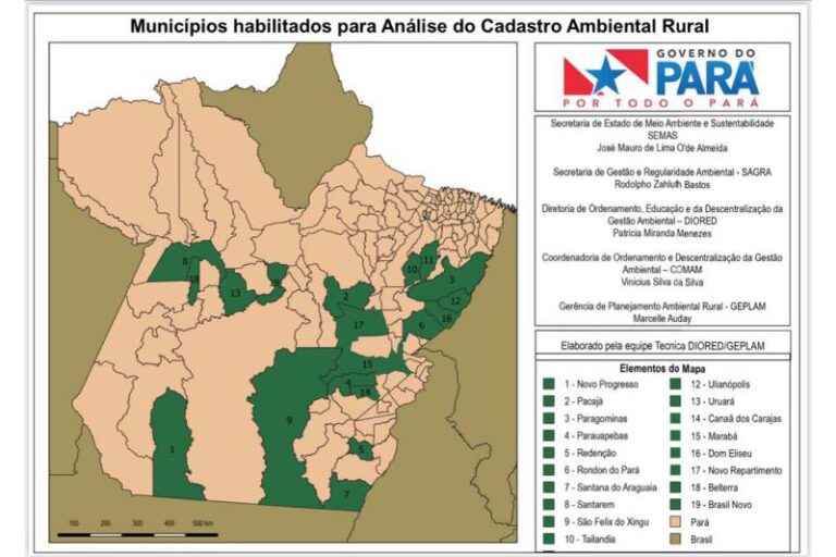 Brasil Novo, na Região Xingu, é o mais recente município habilitado no CAR do Pará