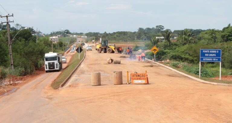 Governo conclui obra e inaugura ponte sobre o rio Urupá em Ji-Paraná nesta terça-feira, 17