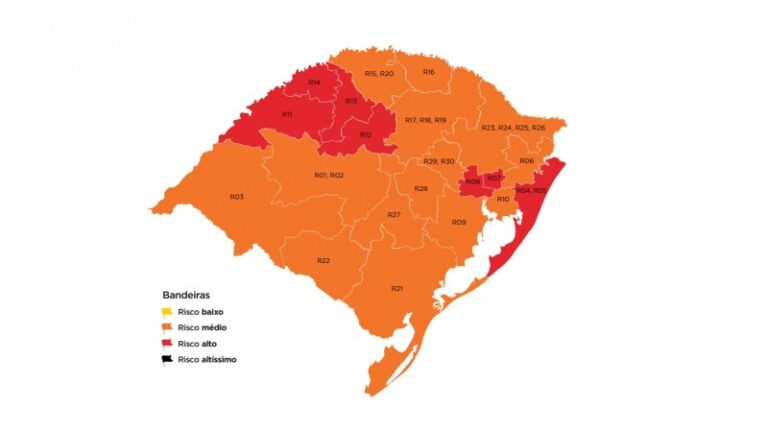 Com quatro recursos aceitos, mapa definitivo da 28ª semana tem sete regiões em vermelho