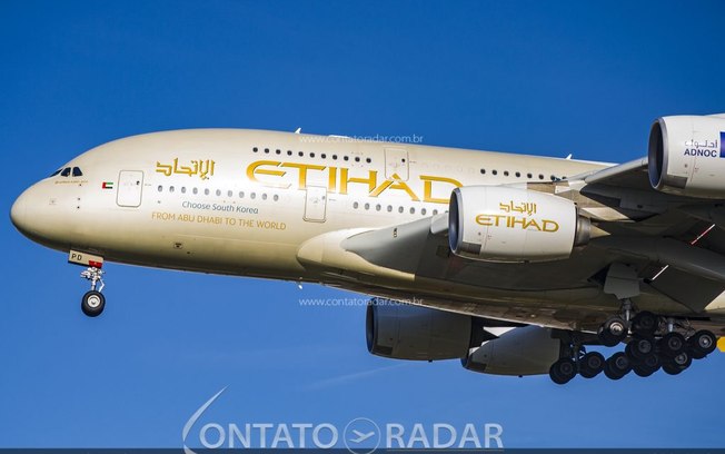 Etihad Airways não voará o gigante Airbus A380 por tempo indeterminado