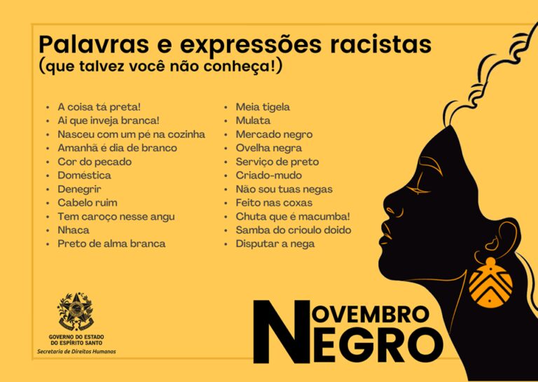 Novembro Negro: conheça algumas expressões racistas e seus significados