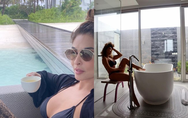 Juliana Paes curte hotel nas Maldivas com diárias de até R$ 52 mil