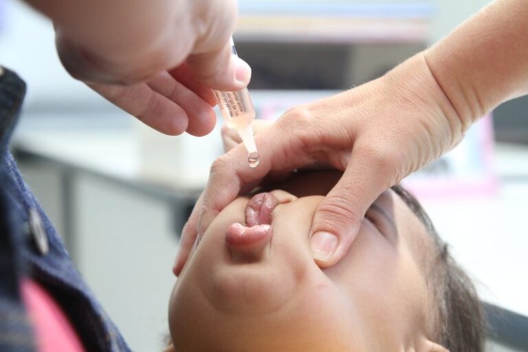 Campanha de Vacinação contra Pólio é prorrogada até dia 30 de novembro