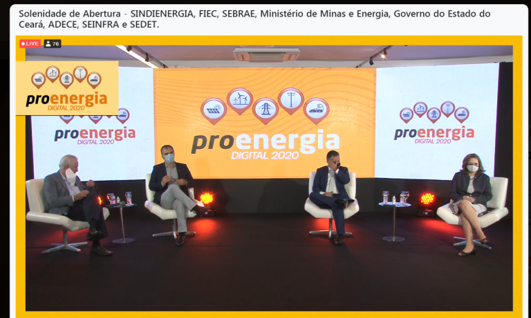 Governo do Ceará participa do Proenergia 2020 e promove Rodada Virtual de Negócios