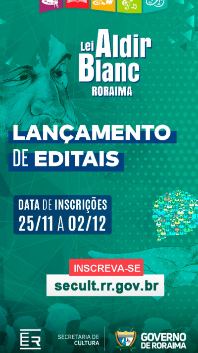 Secult lança editais de fomento à cultura por meio da Lei Aldir Blanc                                                                            Destaque