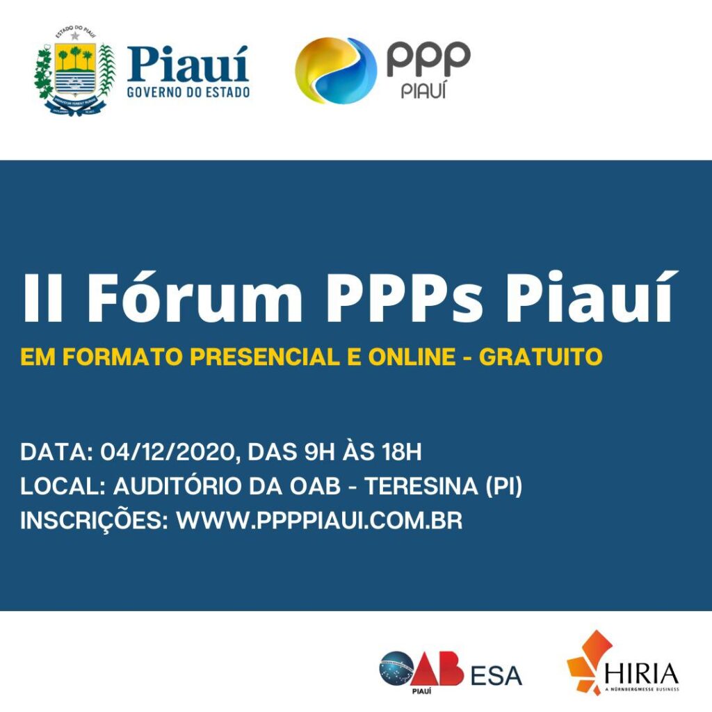 II Fórum Piauí de PPPs e Concessões vai reunir grandes nomes do país em Teresina