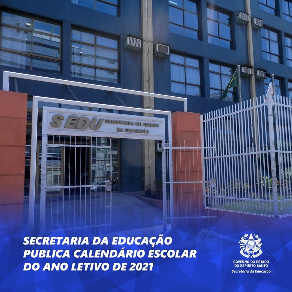 Secretaria da Educação divulga Calendário Escolar do ano letivo de 2021