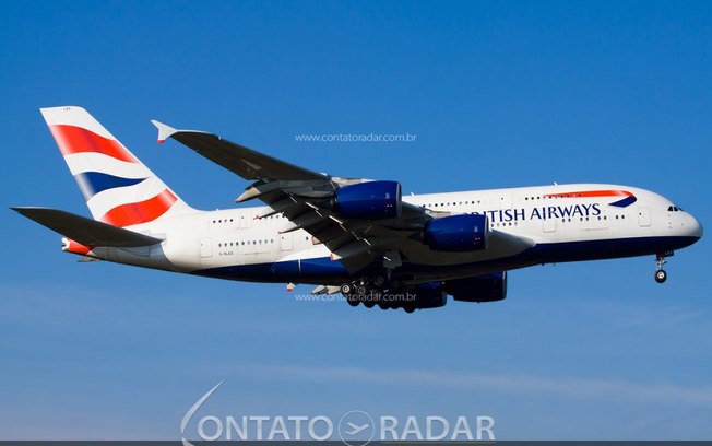 British Airways envia aviões Airbus A380 para armazenamento na Espanha