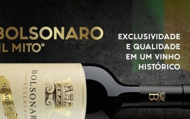 Em homenagem a Bolsonaro, empresa do Rio lança vinho ‘il Mito’, por R$ 139