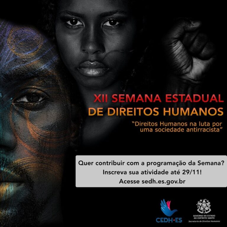 SEDH abre inscrições para contribuição nas atividades da XII Semana de Direitos Humanos