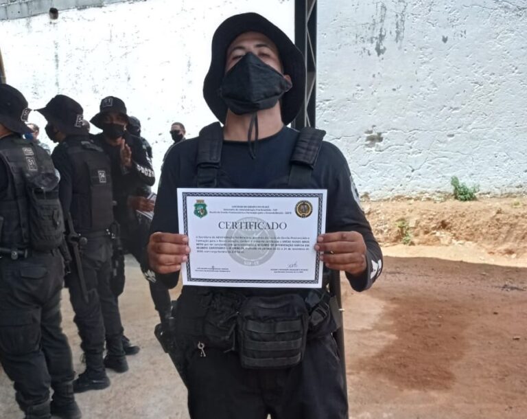 Policial Penal do Piauí conclui curso de Intervenção Rápida no Ceará