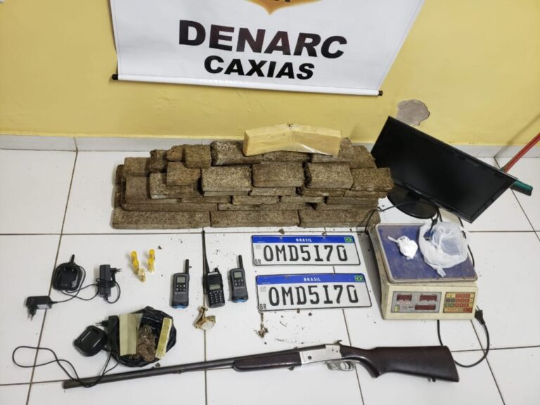 Operação da Polícia Civil apreende drogas e armas em Caxias