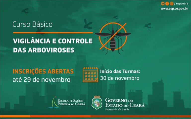 Inscrições para Curso Básico de Vigilância e Controle das Arboviroses seguem até dia 29