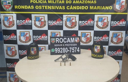 Rocam detém homem por porte ilegal de arma de fogo na zona leste de Manaus