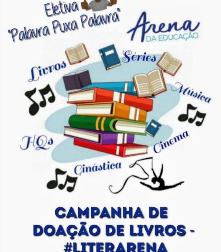 Arena da Educação realiza campanha de arrecadação de livros