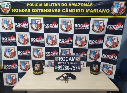 Rocam detém homem por ameaça e porte ilegal de arma de fogo na zona norte