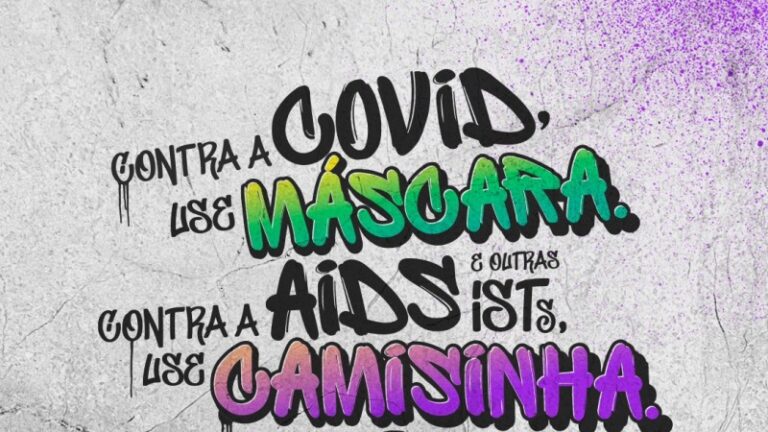 Uso de máscara e de camisinha dá o tom na campanha de prevenção à aids