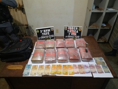 Polícia Militar detém homem com mais de 10 quilos de entorpecentes dentro de casa em Tefé