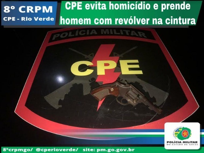 Em Ação Rápida, CPE Evita Homicídio e Prende Suspeito em Rio Verde-GO