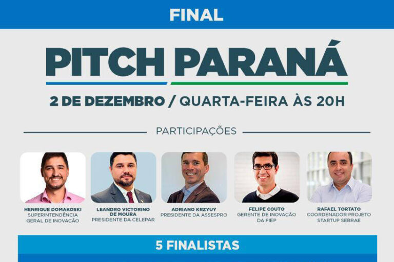 Vencedor do Pitch Paraná será conhecido nesta quarta-feira