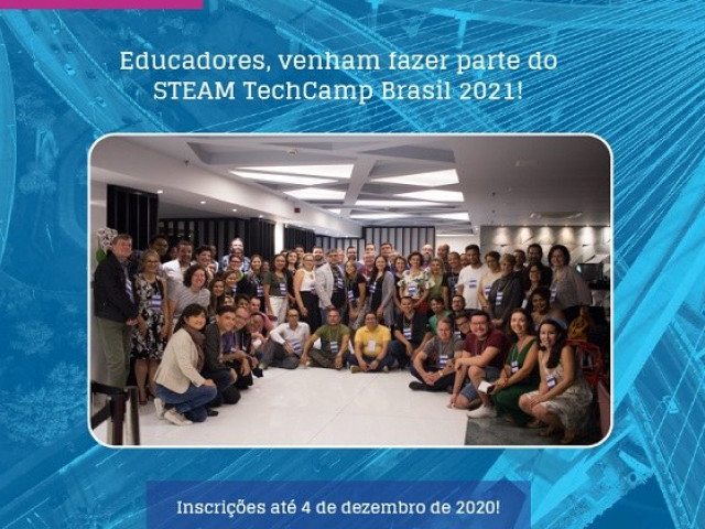 STEAM TechCamp Brasil está com inscrições abertas para edição 2021