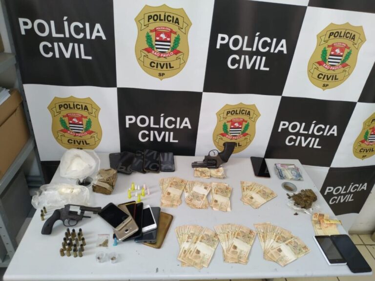 Polícia Civil de São Roque prende quatro pessoas em operação contra o tráfico de drogas