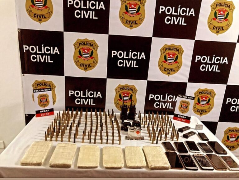 Polícia Civil prende mulher com munições de fuzil e drogas na zona sul da Capital