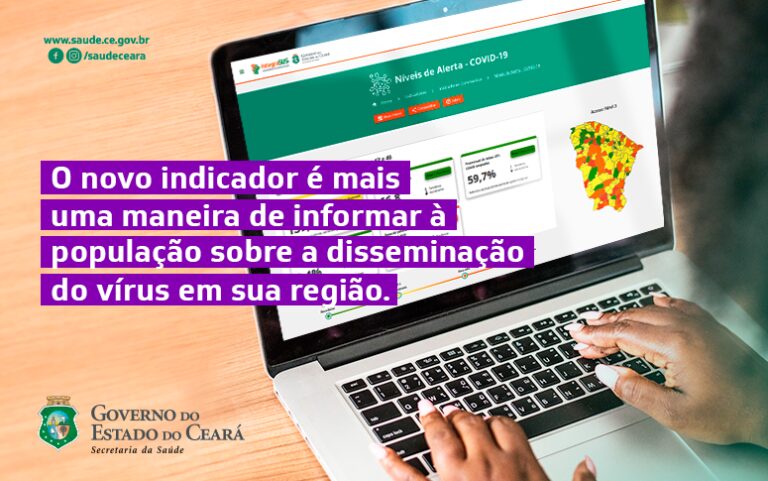 Novo painel do IntegraSUS mostra níveis de alerta da Covid-19 no Ceará