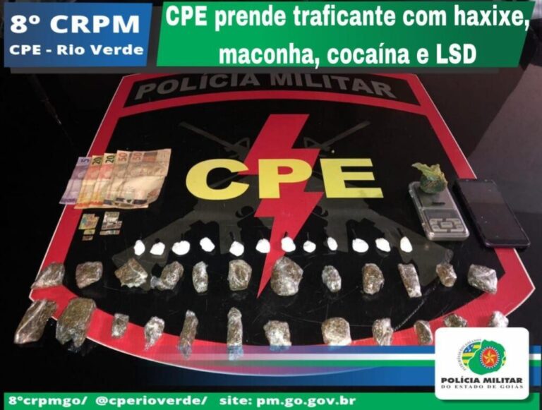 PMGO no combate ao tráfico de drogas em Rio Verde-GO