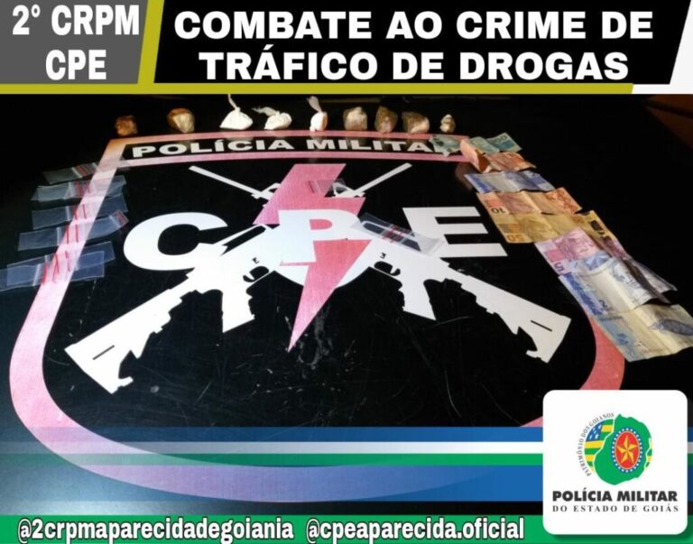 CPE prende casal por tráfico de drogas em Aparecida de Goiânia