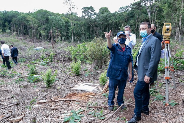 Em Chapecó, governador visita terreno que receberá Centro de Inovação em Resgate e Saúde do CBMSC