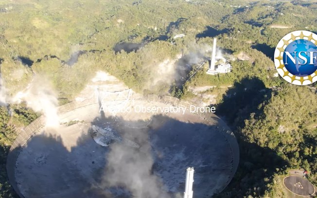 Telescópio gigante desaba em Porto Rico; confira o vídeo