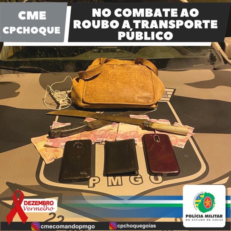 CPCHOQUE no combate ao roubo a transporte coletivo