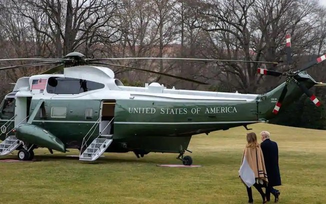 Helicóptero, discurso e lançamento de candidatura: o “grande final” de Trump