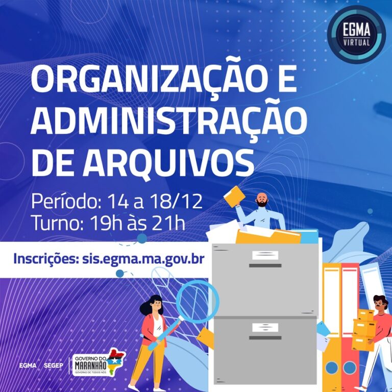 EGMA abre inscrições para o curso Organização e Administração de Arquivos