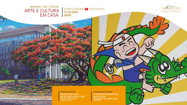 Memorial TJDFT traz exposição virtual sobre Brasília e lançamento de livro em quadrinhos