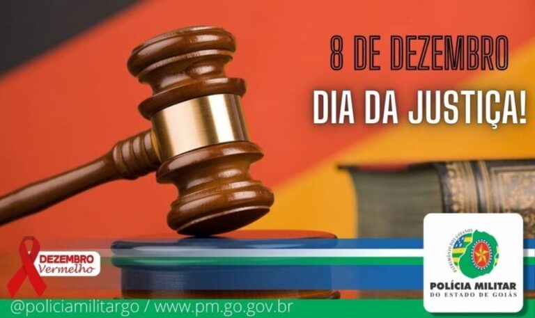 08 de dezembro: Dia da Justiça!