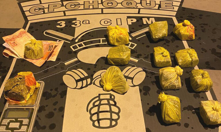 Indivíduo é preso e droga apreendida na cidade de Novo Gama
