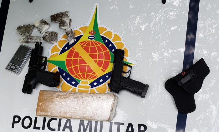 PMDF apreende drogas e dois simulacros de arma de fogo em Sobradinho 2