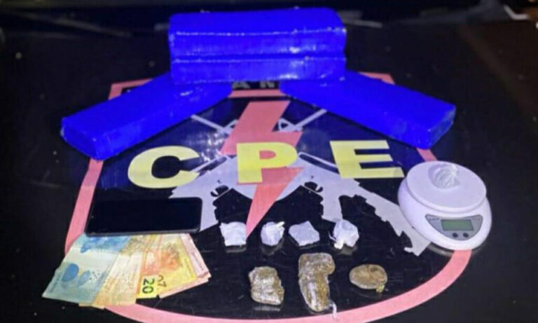 Rio Verde: CPE, com auxilio de cães farejadores, apreende 4kg de maconha