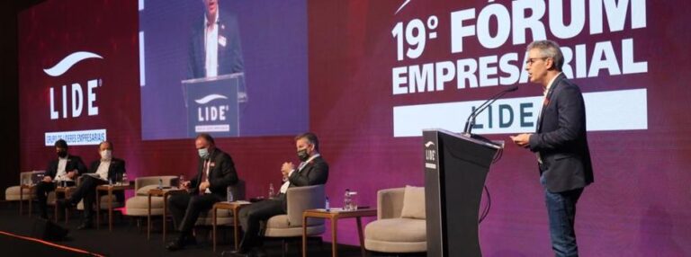Romeu Zema destaca trabalho de Minas na atração de investimentos durante Fórum Empresarial Lide, em São Paulo