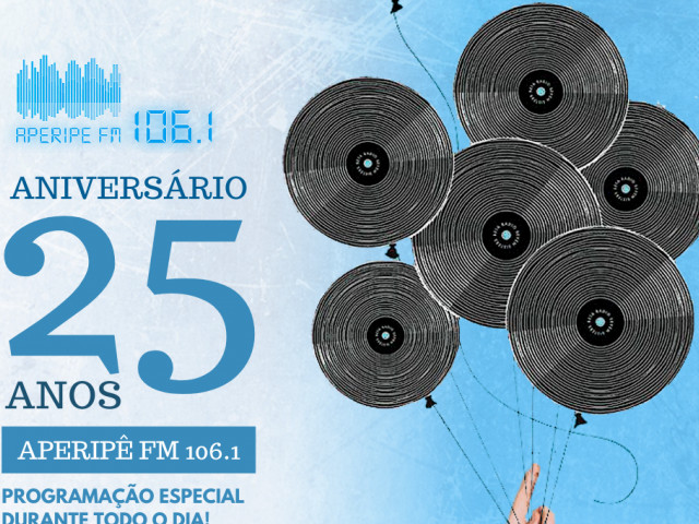 Aperipê FM celebra 25 anos com programação especial neste sábado