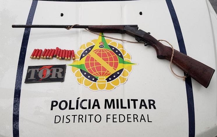 Mais uma arma encontrada em abordagem policial no Recanto