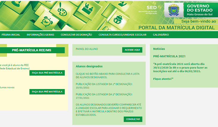 Matrícula Digital 2021: Período para Atualização Cadastral dos estudantes da REE se encerra dia 18