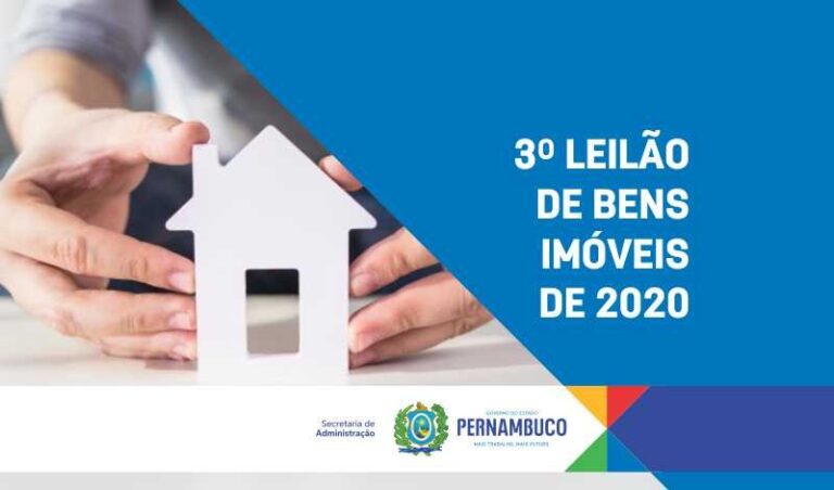 Governo do Estado promove o 3º Leilão de Bens Imóveis no próximo dia 29