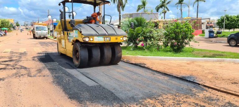 Recuperação da pavimentação asfáltica nas rodovias 010, 383 e 479 é concluída no perímetro urbano em Rolim de Moura