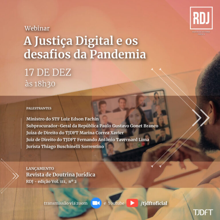 TJDFT realiza webinar para lançamento da nova Revista de Doutrina Jurídica