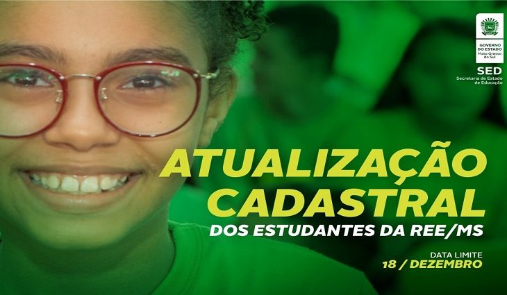 Obrigatória para todos alunos, atualização cadastral da REE segue até sexta-feira